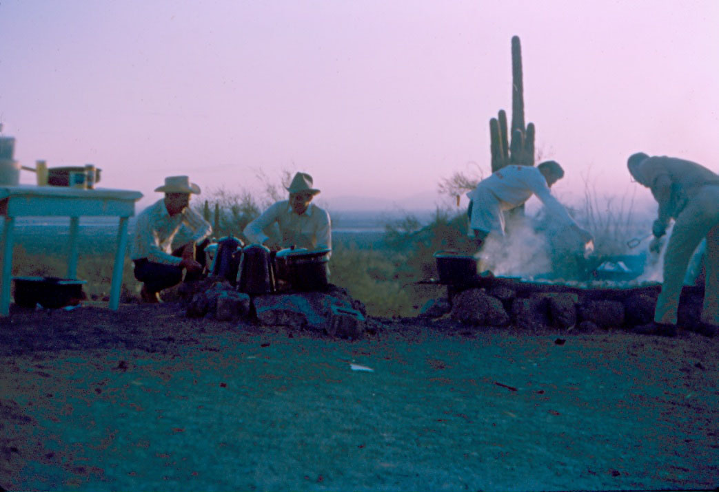 Chicken cook-out on the mountain